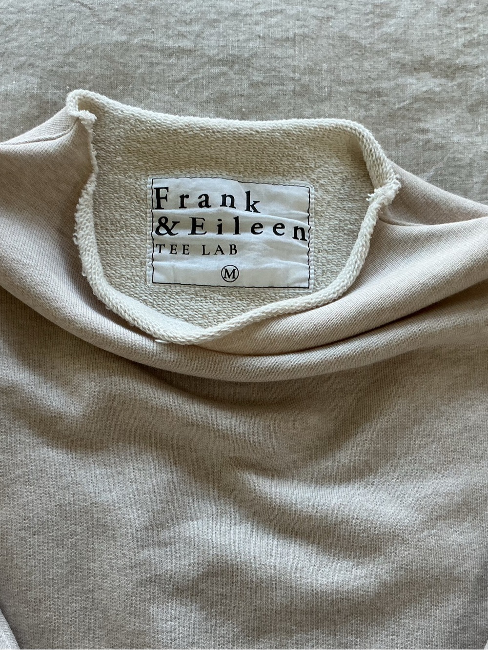 Frank & Eileen Melange Beige Lightweight Sweatshirt Top